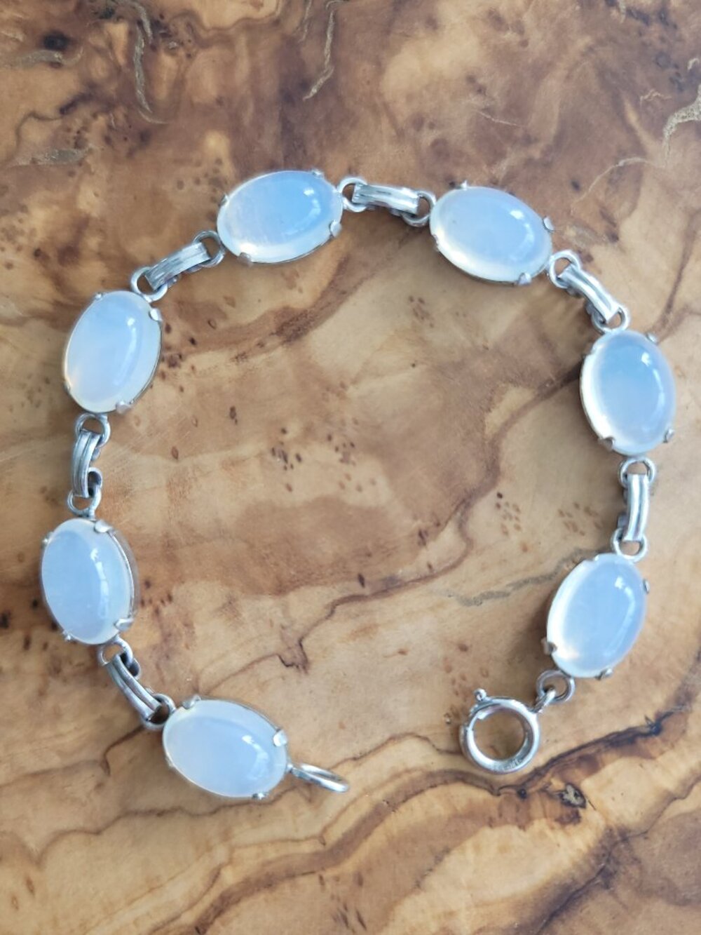 Vintage (1960s-70s) Opalite & Sterling Bracelet